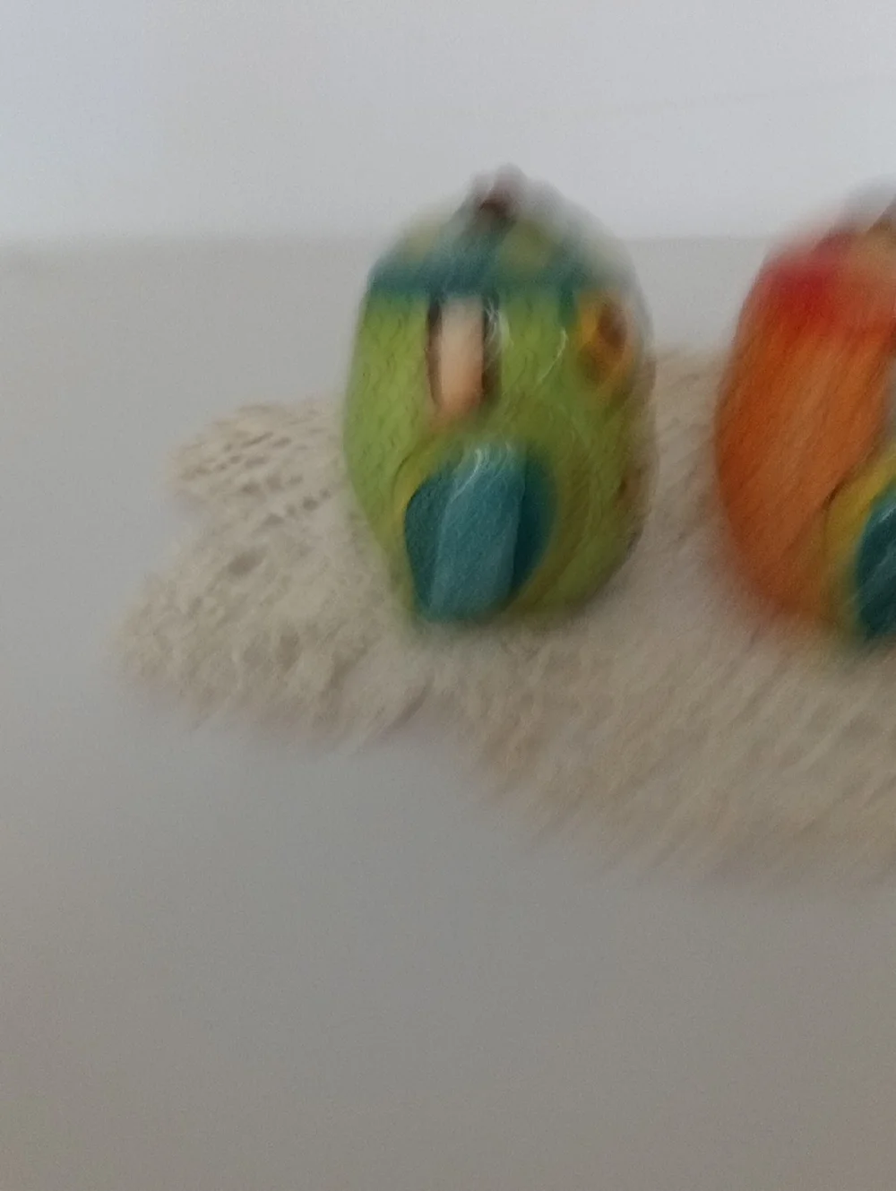 Decorative Owl Salt and Pepper Shaker Set - Green & Orange